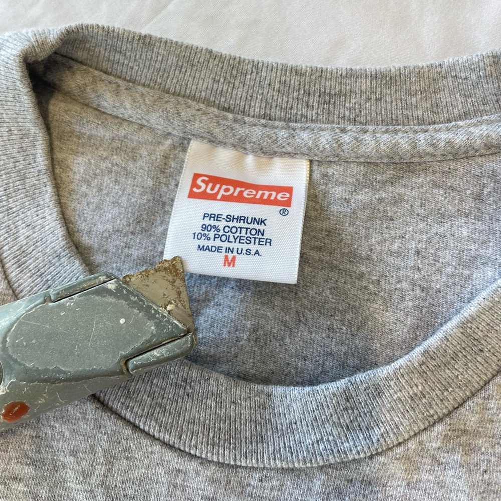 Supreme Rocket Tee Grey Medium - image 4